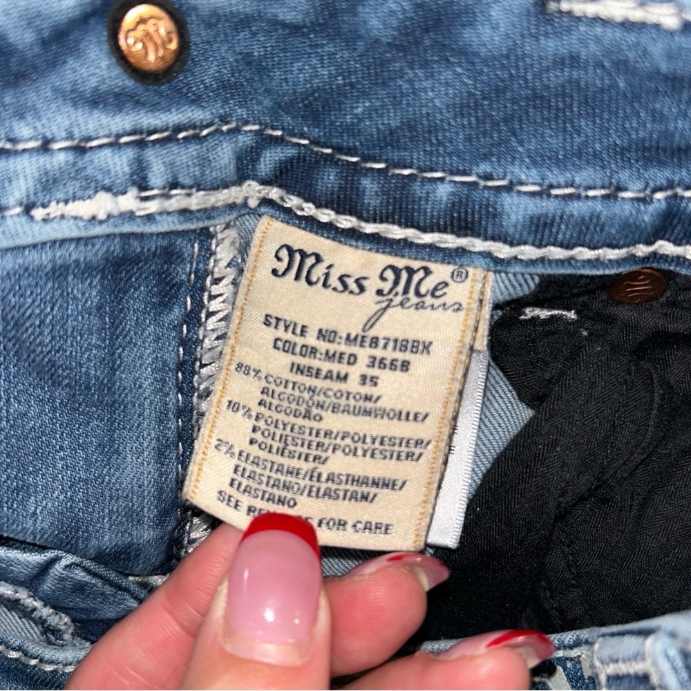 Miss Me Light Blue Flare Jeans - Picture 4 of 5